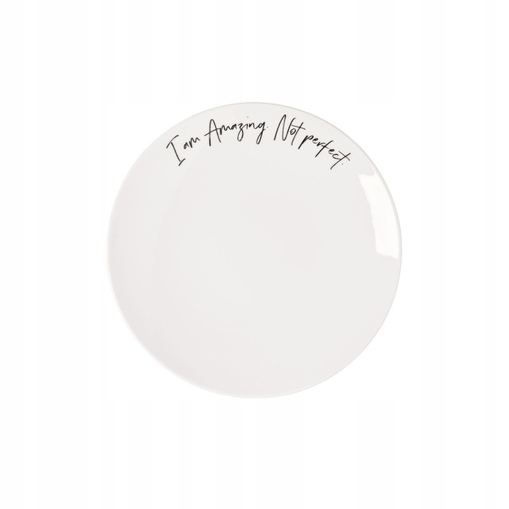 Villeroy & Boch Statement 'Amazing Not Perfect' reggelizőtányér, prémium porcelán, mosogatógépben és mikrohullámú sütőben használható, fekete/fehér, 21,2 cm, 1 db