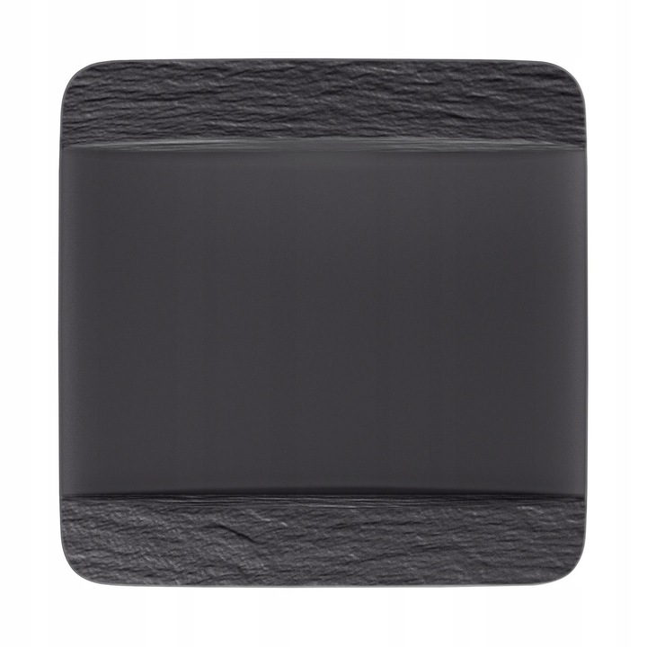 Villeroy & Boch Manufacture Rock fekete tányér 28x28cm