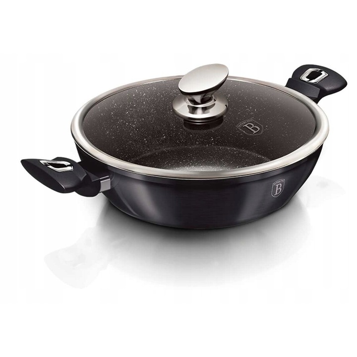 Уок тиган Berlinger Haus Carbon Pro, гранит, 28см, графит металик