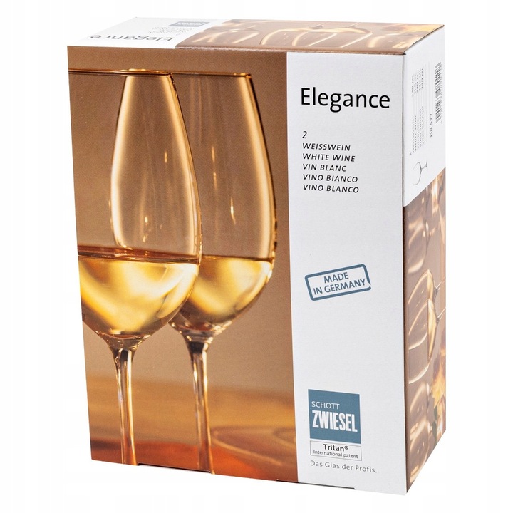 Schott Zwiesel Elegance ólommentes kristály fehérboros pohár szett, 2 db, 340ml, 77x208mm, átlátszó