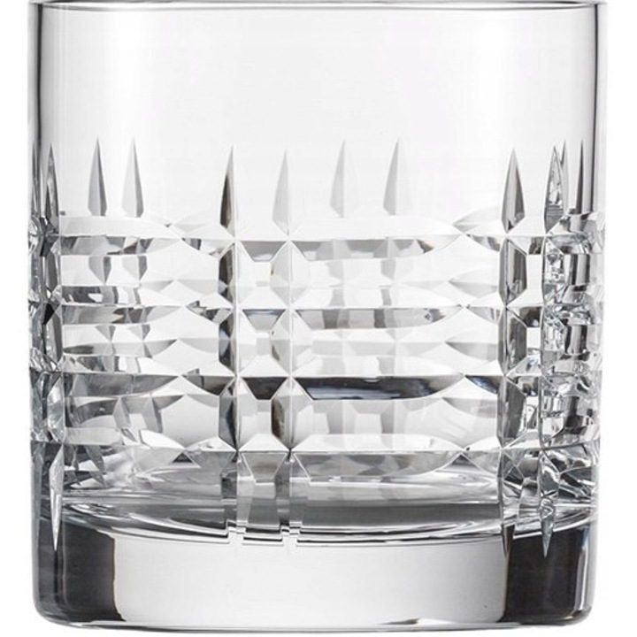 Комплект от 6 броя, чаши Schott Zwiesel Basic Bar Classic Double Old Fashioned, от безоловен кристал Tritan, с диамантено изрязан декор, прозрачни, 6 x 369 ml