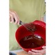 Tel de bucatarie KitchenAid Coreline, maner din silicon satinat, spirala din otel inoxidabil, gri inchis, 1 buc