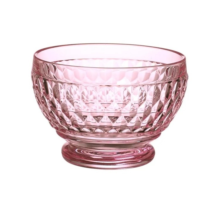Bol Boston Rose Villeroy Boch roz 14x8cm din cristal