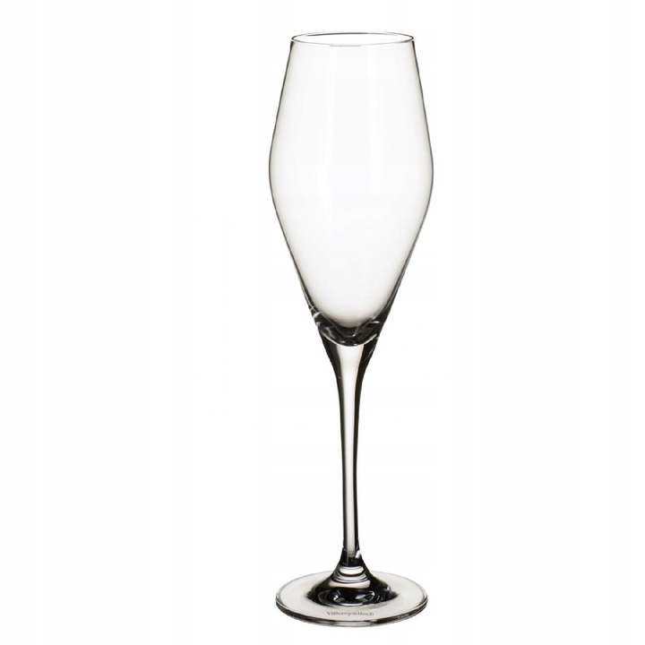 Villeroy&Boch La Divina pezsgőspohár, kristályból, szokatlan formájú flute típusú, mosogatógépben mosható, átlátszó, 260ml, 25.2cm