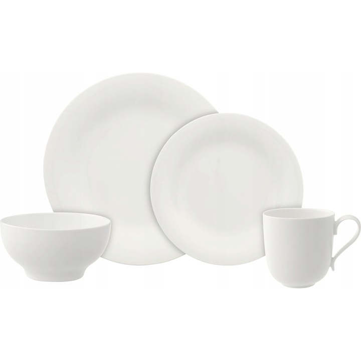 Комплект за сервиране от 8 части Villeroy Boch New Cottage Basic бял 21x27cm 350ml 750ml
