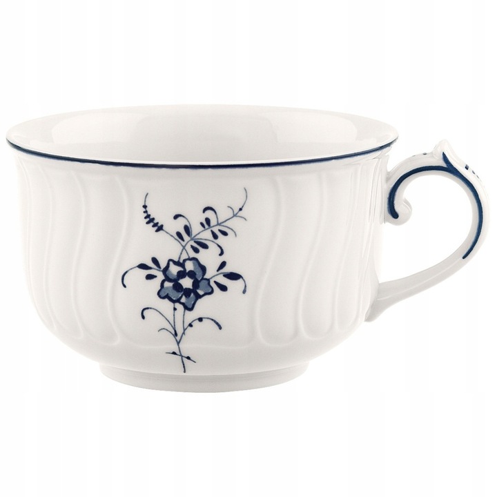 Чаша за чай Villeroy & Boch Old Luxembourg, 200мл, бяло-синя, порцелан