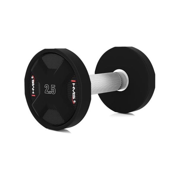 Hantela HMS poliuretan 2,5 kg 19,5 cm gri