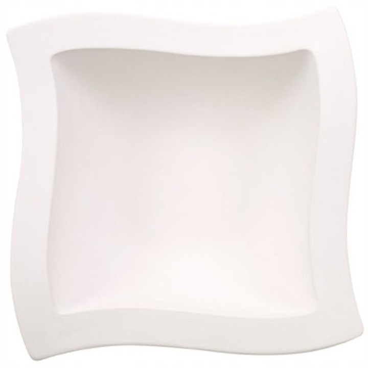 Bol NewWave Villeroy Boch, portelan alb, 33x33cm