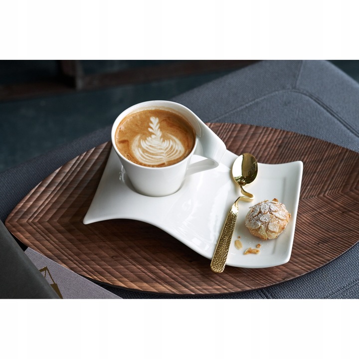 Villeroy & Boch NewWave Caffe eszpresszókanál, aranyozott rozsdamentes acélból, texturált nyéllel, arany színű, 12 cm