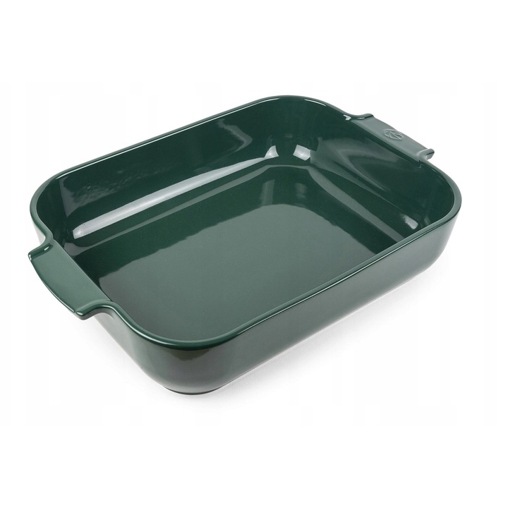 Appolia Peugeot kerámia sütőtál 32x20cm erdei zöld