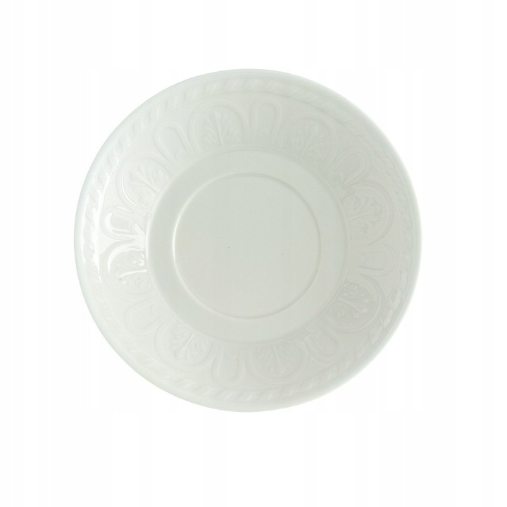 Villeroy&Boch Cellini csészealj kávéhoz/teához, prémium porcelánból, mosogatógépben és mikrohullámú sütőben használható, krémszínű, 15 cm