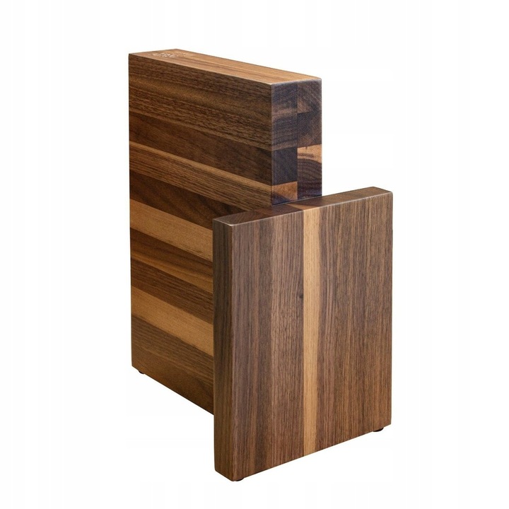 Bloc magnetic pentru 6 cutite, ArteLegno, lemn nuc, 26cm