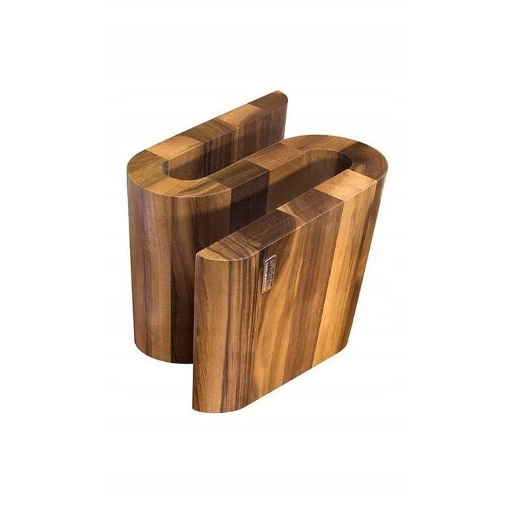 Магнитен блок за ножове ArteLegno Grand Prix, орех, 17x27.5x26.5см, 10 места