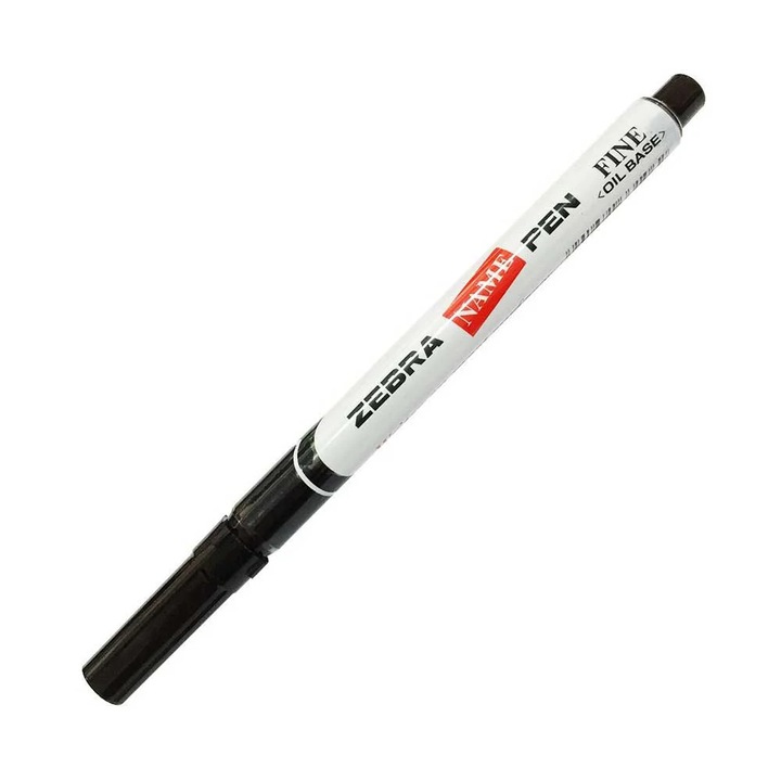 Маркер за текстил Zebra Name Pen Fine, 1.2 mm, черен