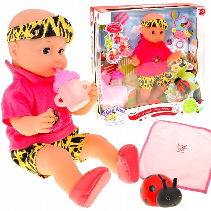 Papusa Jokomisiada Bobas interactiva albastru 43cm set