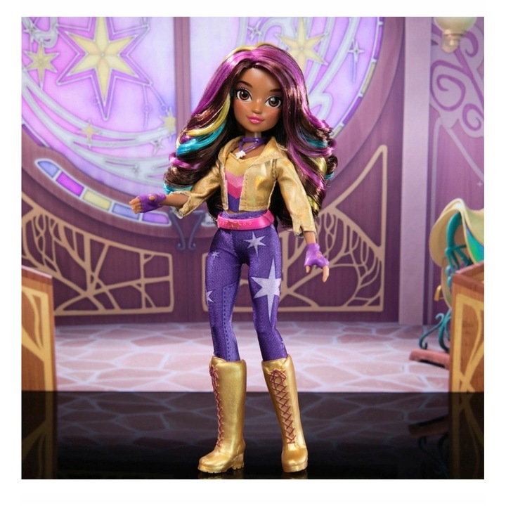 Кукла Spin Master Unicorn Academy Sophia 6066837, подвижни дрехи от 6 части, 9 подвижни стави, Многоцветна, 24 см, 1 бр