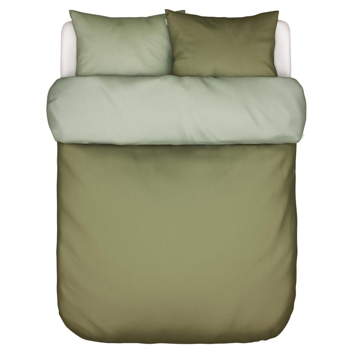 Lenjerie de pat Marc O'Polo Erla bumbac organic percal verde 220x200cm