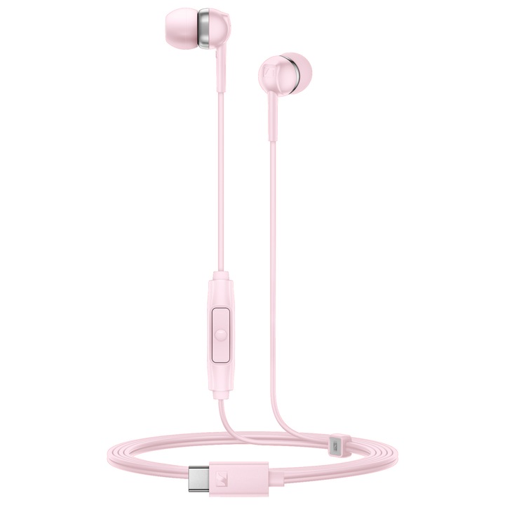 Casti cu fir Sennheiser CX 80U, USB-C, Sakura