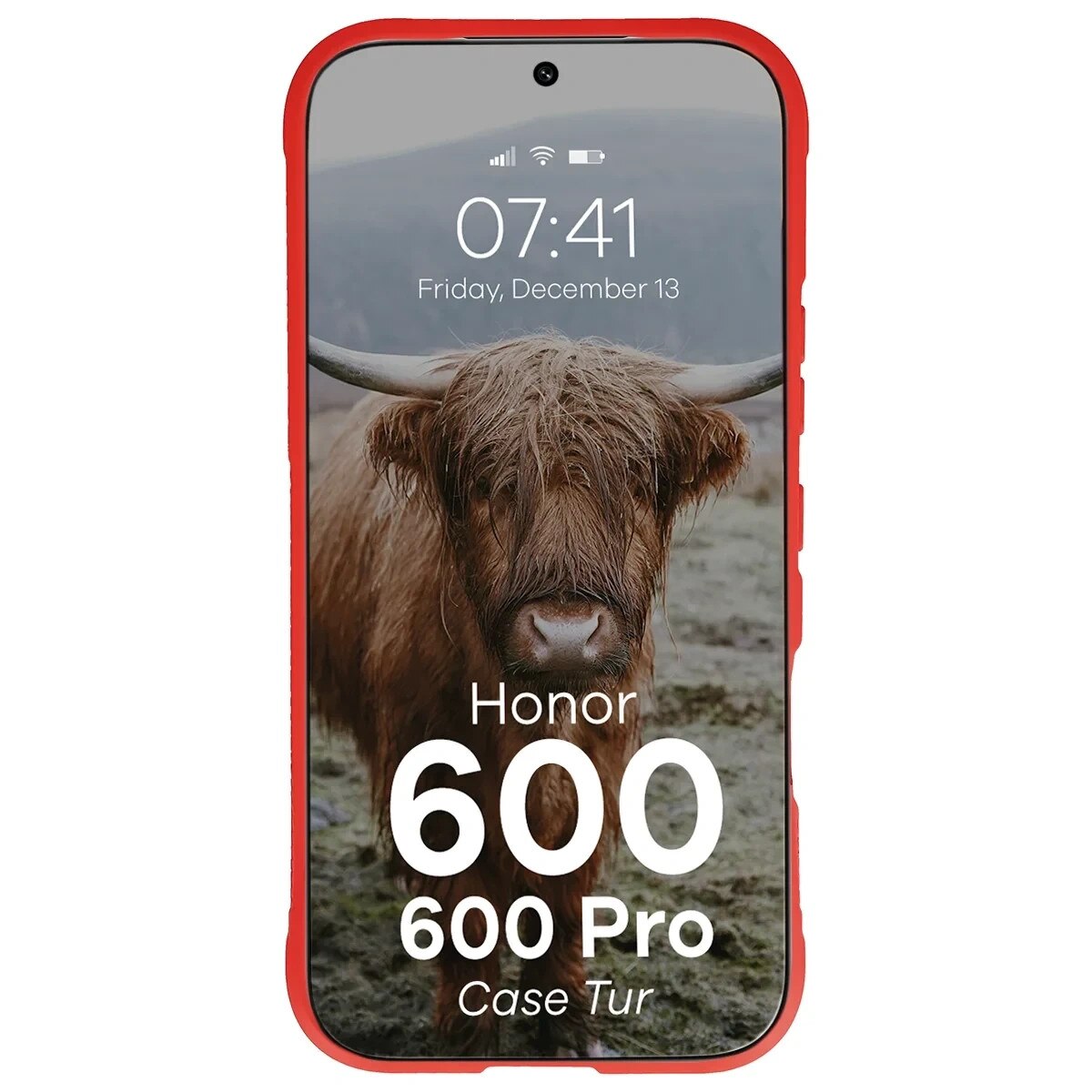 Carcasa Bizon Tur compatibila cu Honor 600 5G / 600 Pro 5G, Rosu