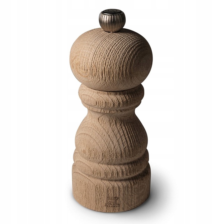 Rasnita de piper Peugeot Paris Nature, din lemn de fag certificat PEFC, lacuit ecologic, cu mecanism dintat pentru piper, Natural, 12 cm, 1 buc