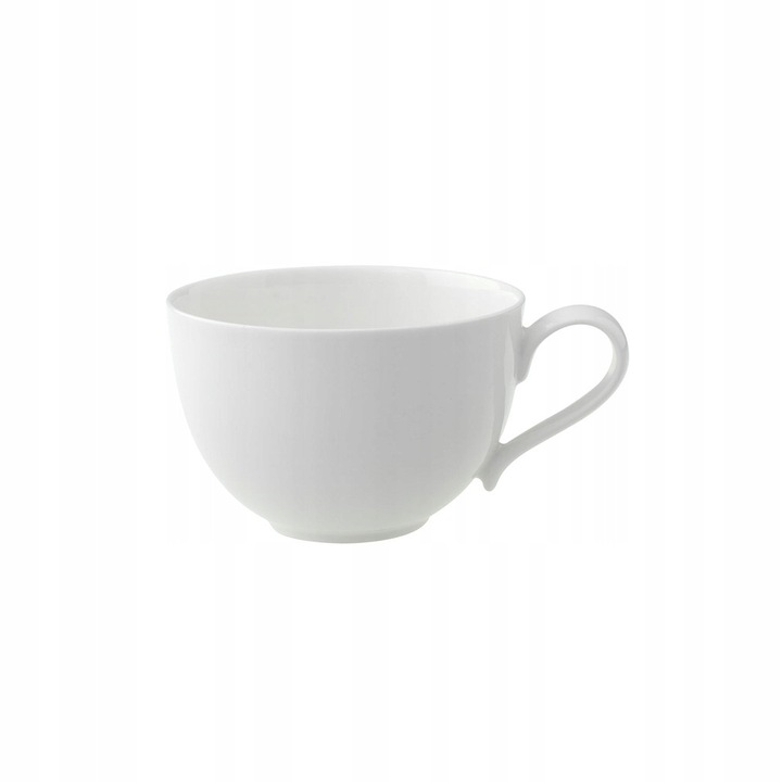 Чаша за кафе Villeroy&Boch New Cottage Basic, порцелан, рустикален стил, подходяща за съдомиялна машина, съвместима с микровълнова фурна, бяла, 250 мл