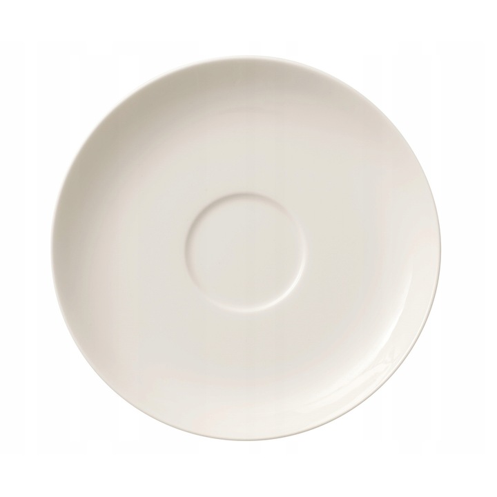 Villeroy&Boch For Me csészealj, prémium porcelán, mosogatógépben és mikrohullámú sütőben használható, krémes fehér, 18 cm