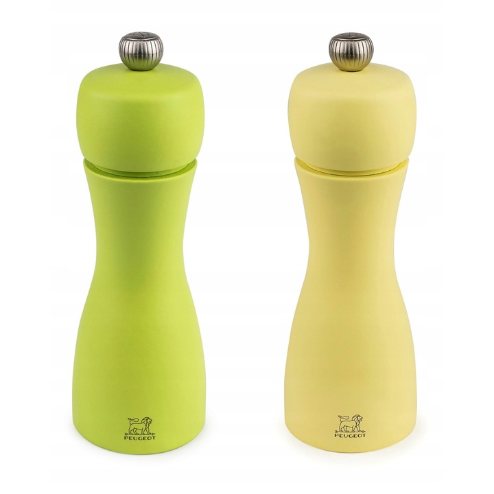 Peugeot Tahiti duo zöld só- és borsőrlő készlet, 2 db, 15 cm