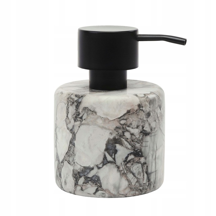 Дозатор за сапун Aquanova Nero бял мрамор 9x13cm 220ml