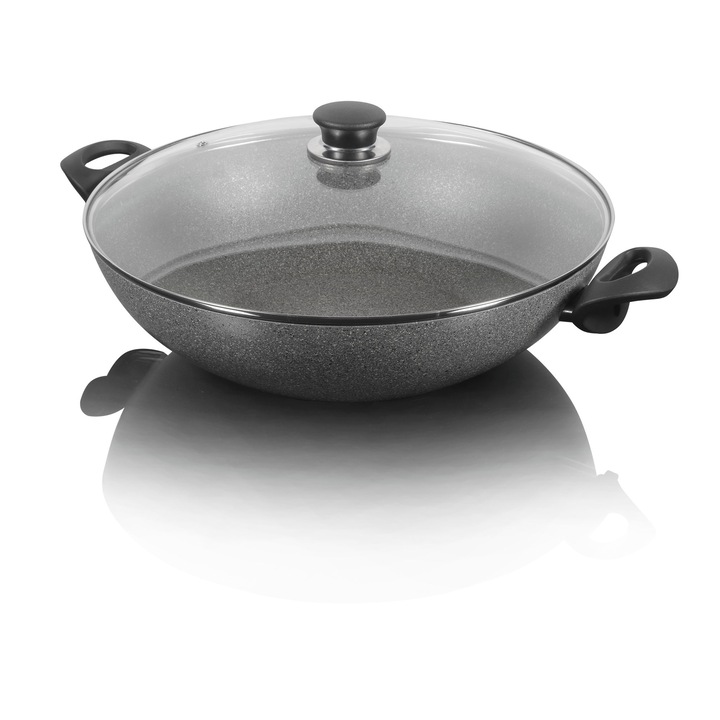 Wok Ballarini Ferrara Granitium 36cm alumínium fekete
