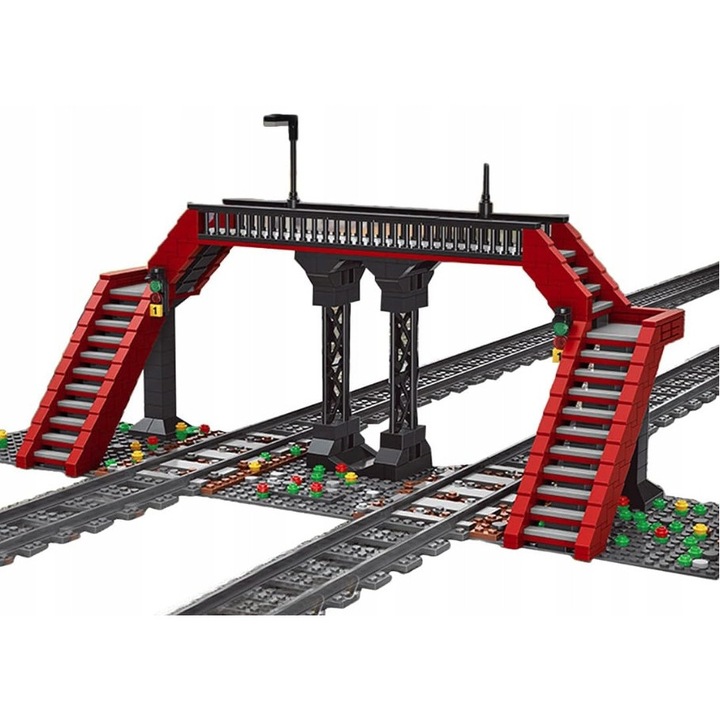 Set de constructie Mould King Railroad Crossing