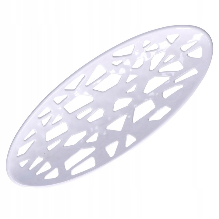 Bol oval melamina Traifori, model dantela, alb, 50x20cm