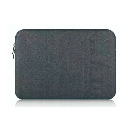 Husa pentru laptop, etui pentru notebook, compatibila MacBook Pro/Air 13'', cu buzunar frontal cu fermoar, interior moale captusit antisoc, Albastru, 31.5 x 23 cm