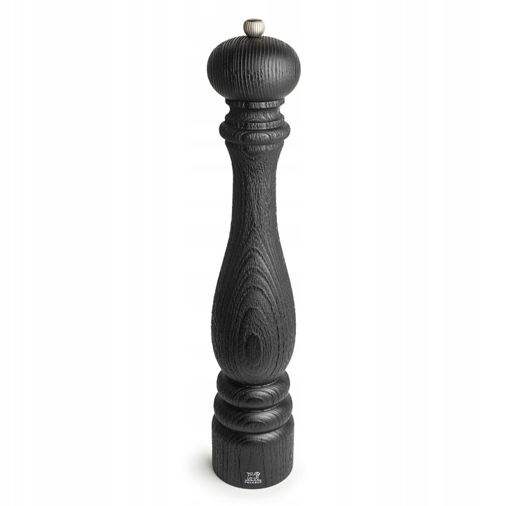 Peugeot Paris Nature borsőrlő, bükkfából, U-Select őrlésbeállító rendszerrel, fekete, 40 cm