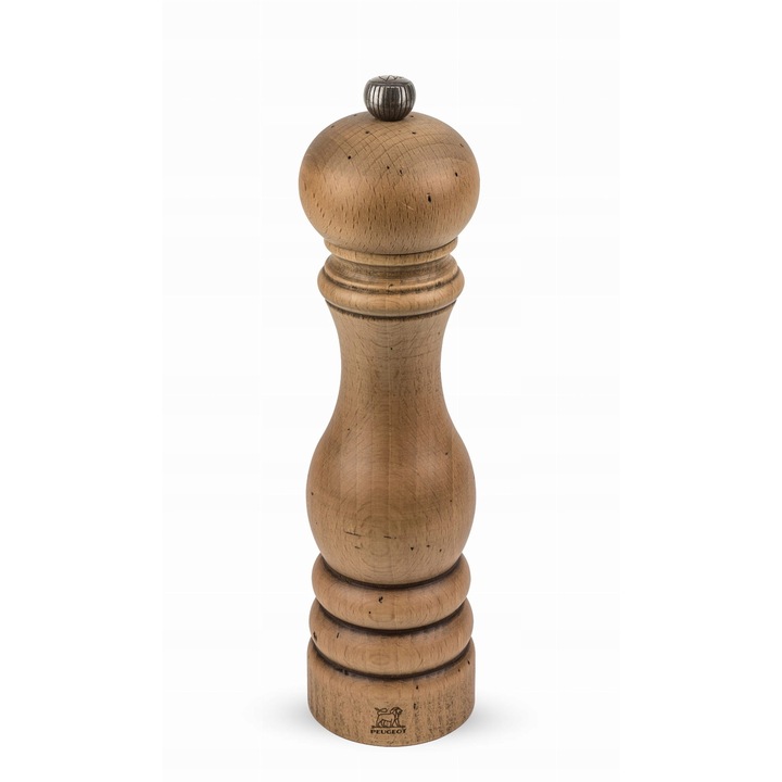 Peugeot Antique sódaráló / malom, 22 cm, bükkfából, acél őrlőmechanizmussal, fokozatmentes állítással, barna, 1 db.