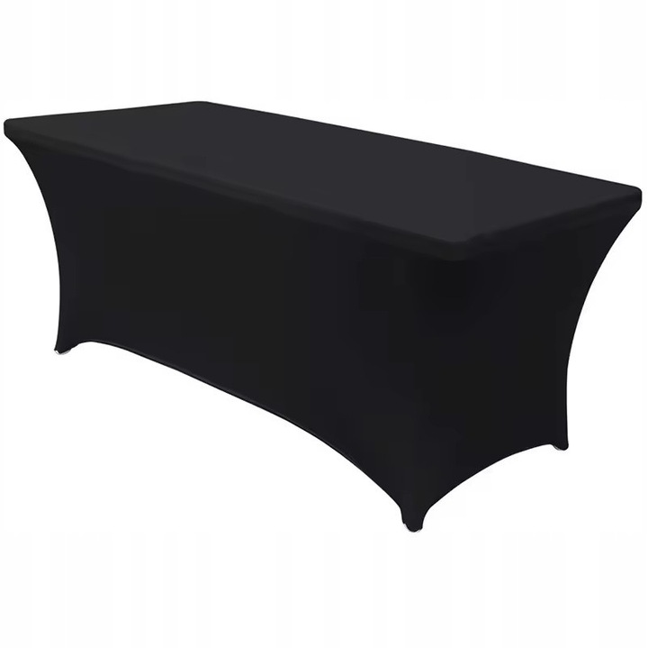 Rugalmas asztalhuzat catering asztalhoz 180x75cm fekete