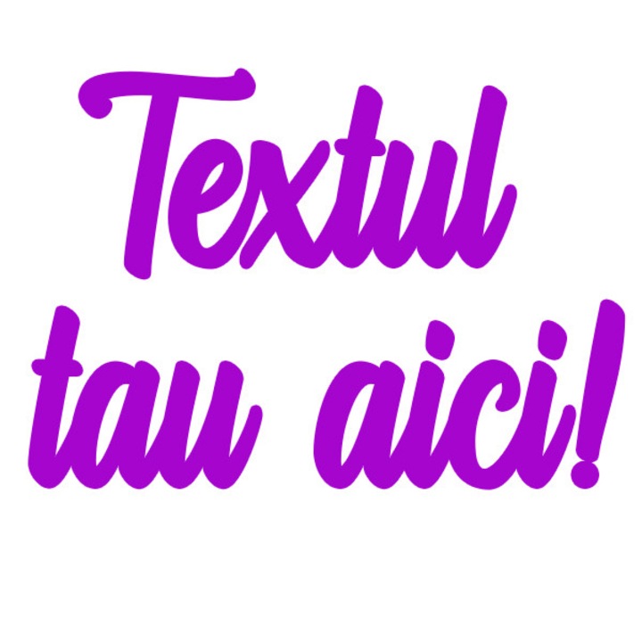 Text pentru decor 7 - 15 litere ArtemisGift, lemn colorat, 20 cm