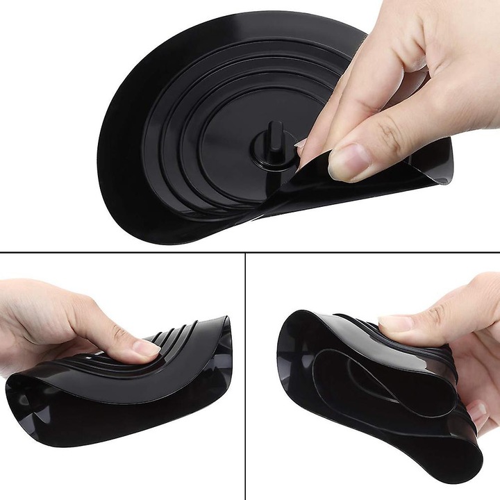 Dop rotund mare din silicon pentru chiuveta, de 15 cm, capac pentru scurgerea de podea, dop de cauciuc pentru cada