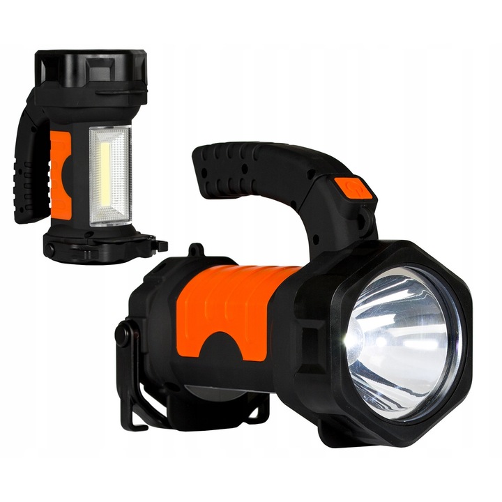 Lanterna LED multifunctionala cu acumulator, alba, 20x7cm
