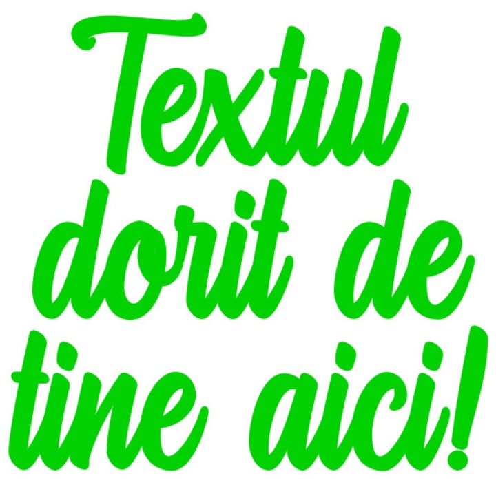 Text pentru decor 15 - 25 litere ArtemisGift, lemn colorat, 20 cm