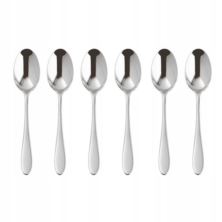 Set 6 lingurite espresso Sambonet Velvet argintiu