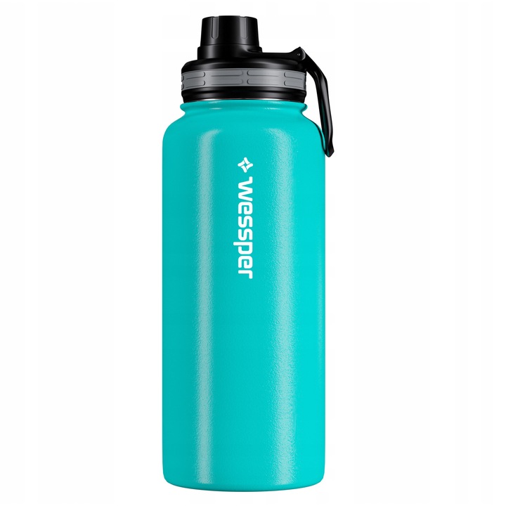 Термос бутилка Wessper Activemax Steeline, инокс, 1L, черна