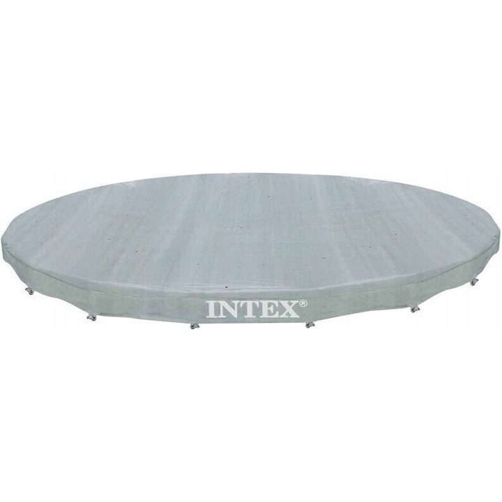 Coperta pentru piscina Intex 28040, pentru piscina cu cadru rotund, diametru 488 cm, gri, 1 buc