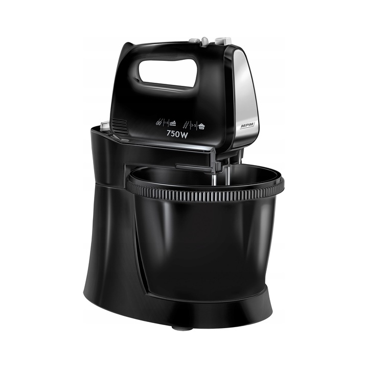 Ръчен миксер MPM MMR-20Z/C черен 750W 3.0л комплект аксесоари