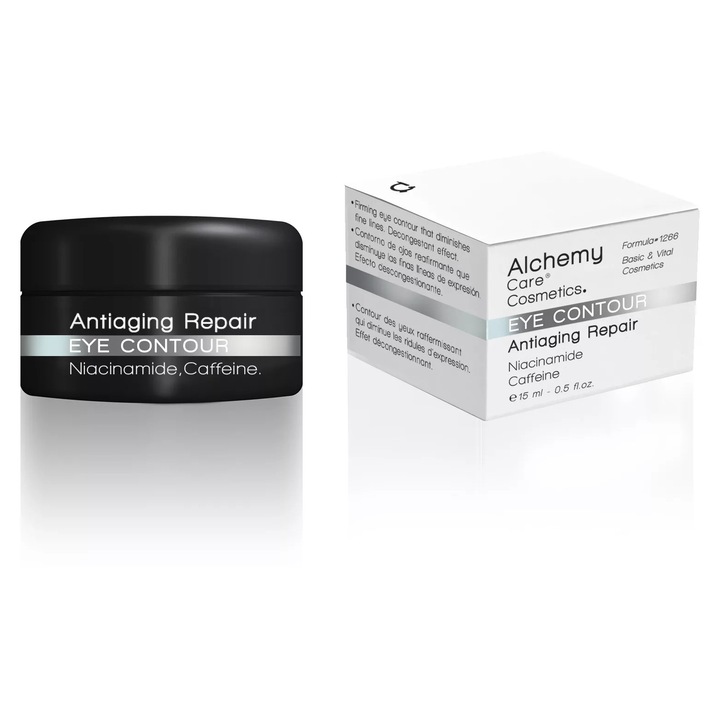 ALCHEMY szemkontúr krém, öregedésgátló, Retinol, Niacinamid, 15ml