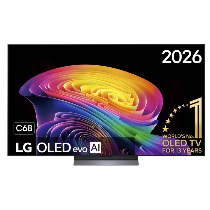 Televizor OLED LG 165 cm 65" OLED65C68LA, Ultra HD 4K, Smart TV, WiFi, CI