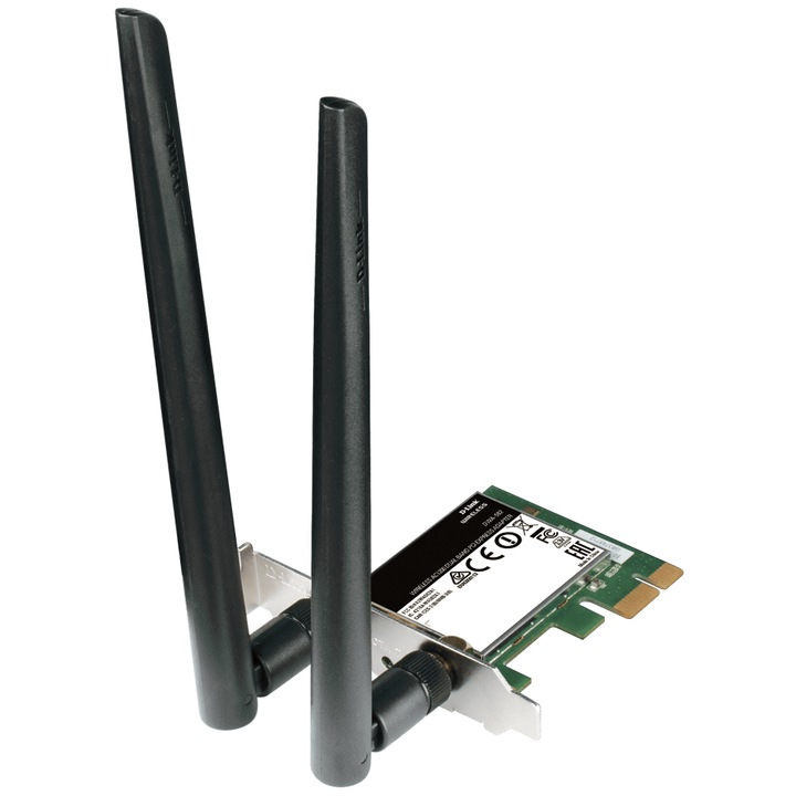 Мрежова карта D-Link DWA-582 двубандова PCI Express 121x25x79mm бяла