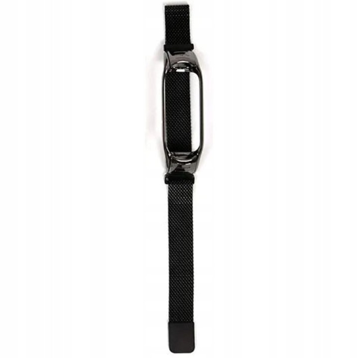 Duxo fém szíj Xiaomi Mi Band 5 6-hoz, fekete, 165x210mm
