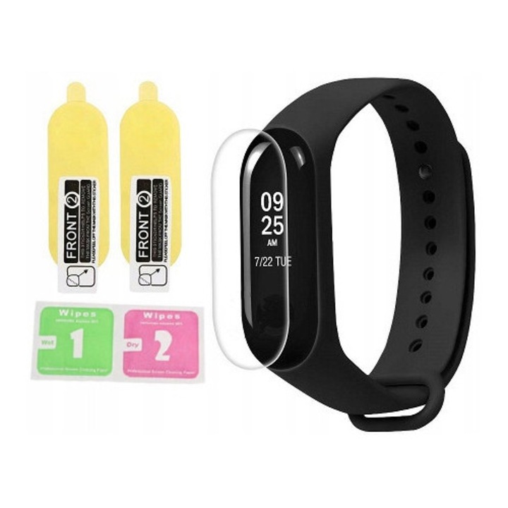 Duxo Mi Band 3 védőfólia, 2 db-os szett, láthatatlan átlátszó