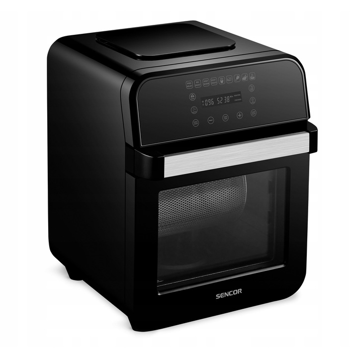 Friteuza cu aer cald Sencor SFR5510BK 1500 W, 5 programe automate, convectie, filtru anti-miros, Negru, 12 l