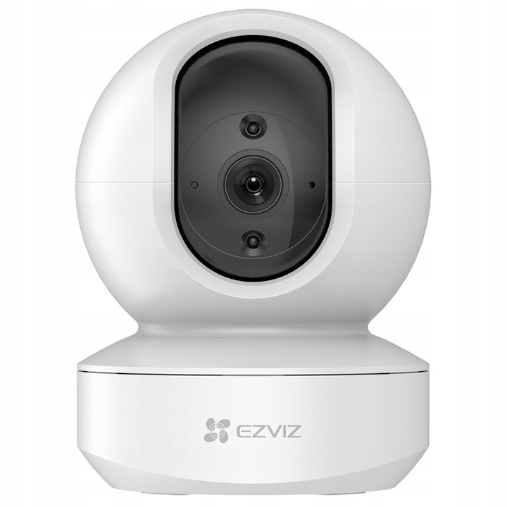 Камера IP WiFi Ezviz TY1, 4 MP, H.264, ротация на 360°, WDR, автоматично проследяване, нощно виждане до 10 м, двупосочна комуникация, бял, 1 бр